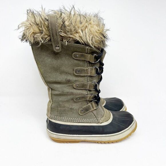 Sorel Womens Joan of Arctic 4241-K1371 Green Mid Calf Winter Boots Size US 7.5 - Picture 1 of 7